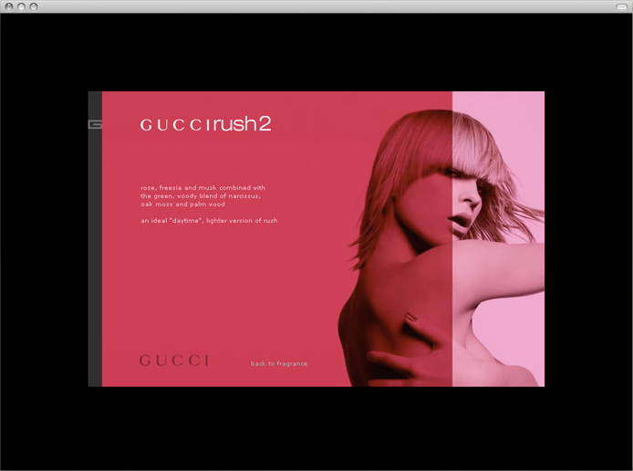 Website screenshots from gucci.com