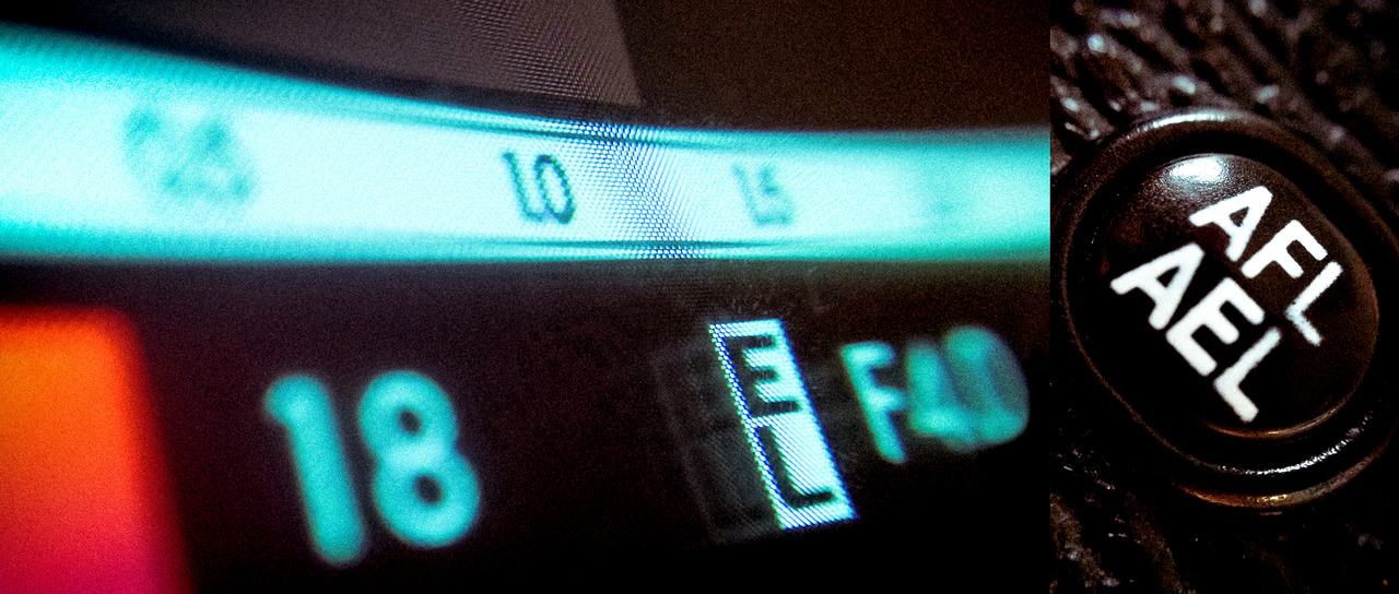 Close-up of camera's LCD screen